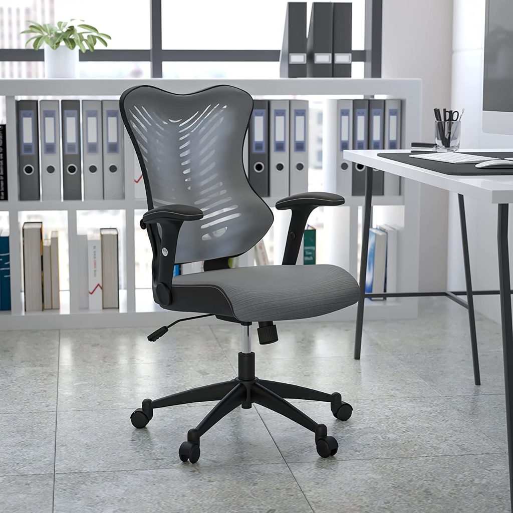 Flash Furniture High Back Designer Gray Mesh Executive Swivel Ergonomic Office Chair