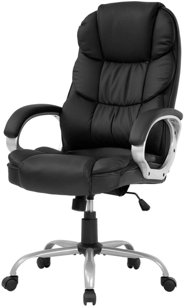 FDW High Back Adjustable Ergonomic Desk Chair Executive PU Leather Swivel Task Chair 