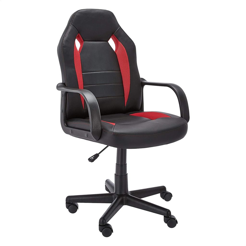 Amazon Basics Racing/Gaming Style Office Chair Red