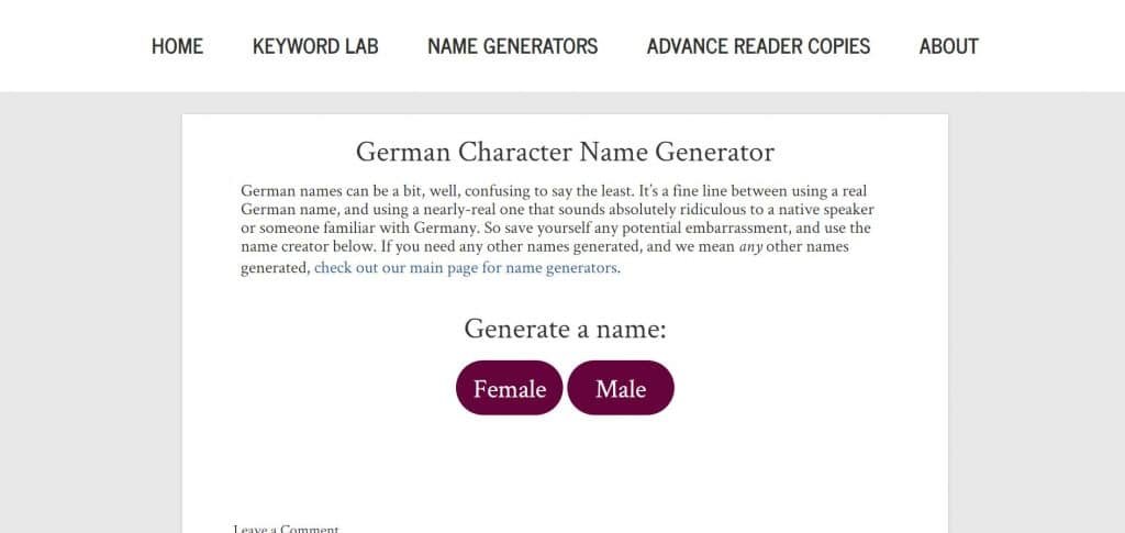 6 Best German Name Generator You Can Use To Name People Business 21