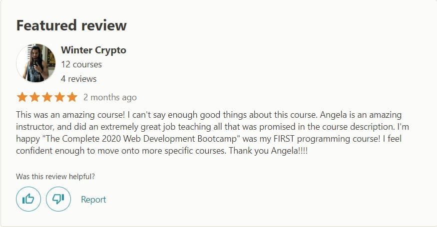 The Complete 2022 Web Development Bootcamp Review