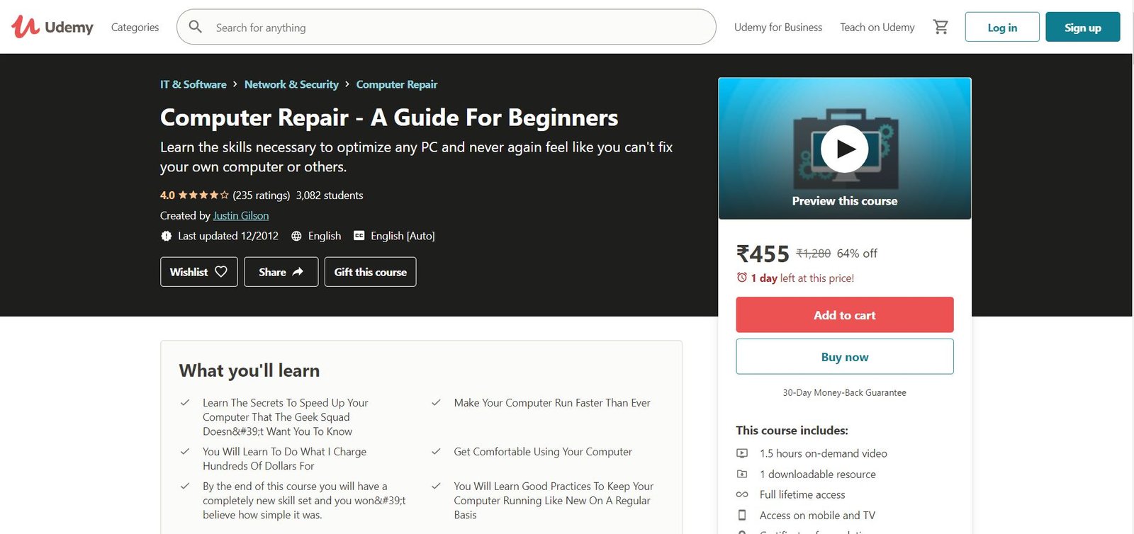 6 Best & Free Computer Repair Classes & Courses Pricing, USPs, Review