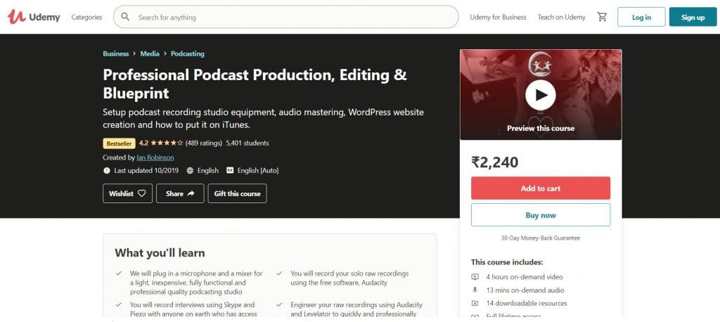 Professional Podcast Production, Editing & Blueprint Course