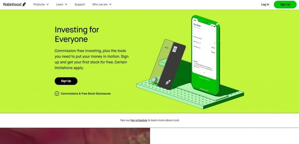 Robinhod Homepage