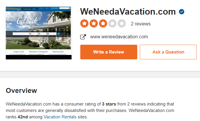 Weneedavacation.com Reviews