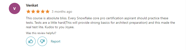 Snowflake Certification Preparation Review