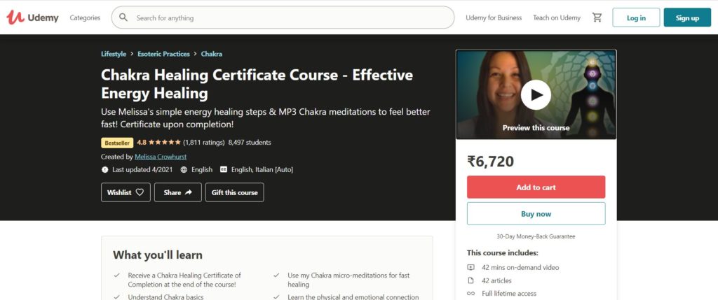 Chakra Healing Certificate Course - Effective Energy Healing