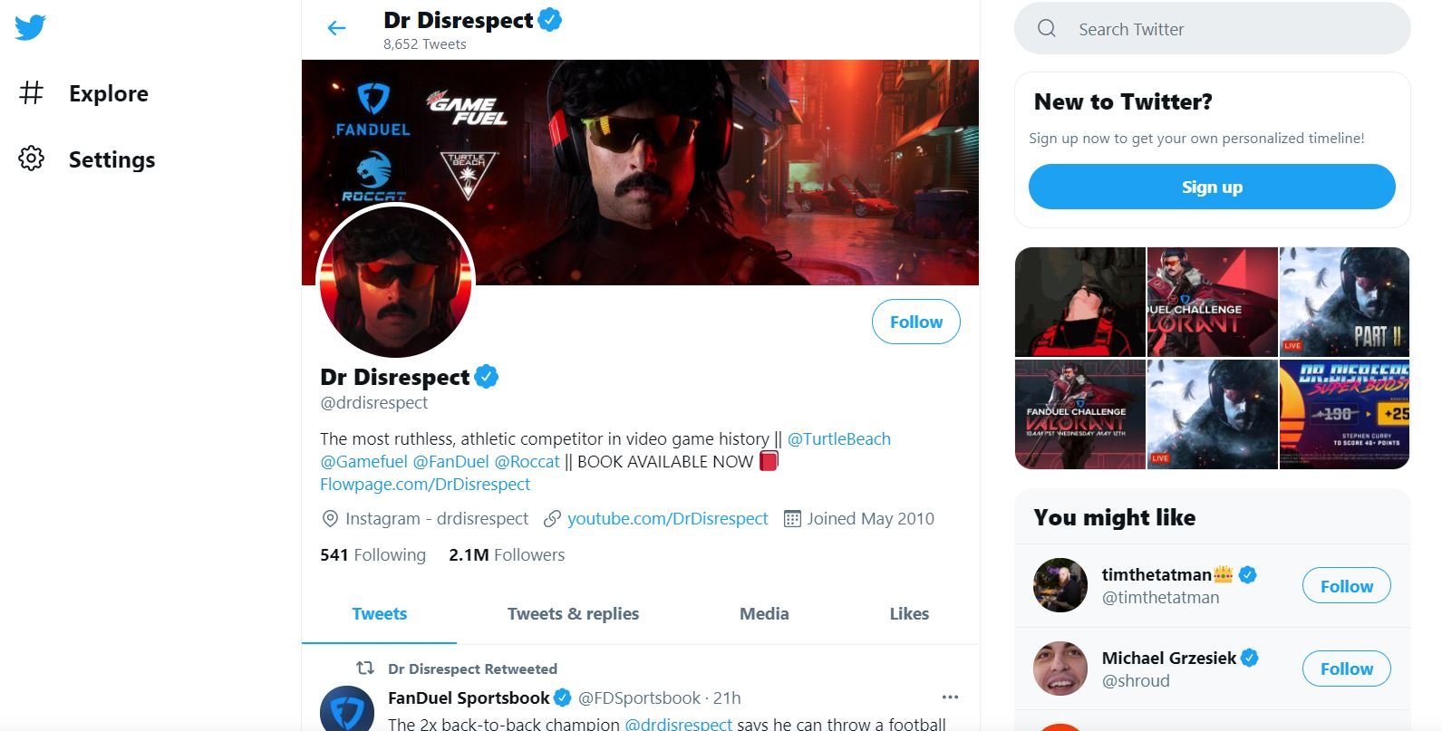 Dr Disrespect Net Worth, Career, How Dr Disrespect Made $6 Million