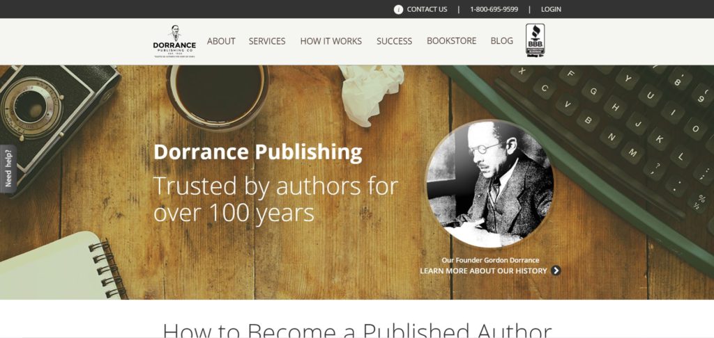 Dorrance Publishing Homepage