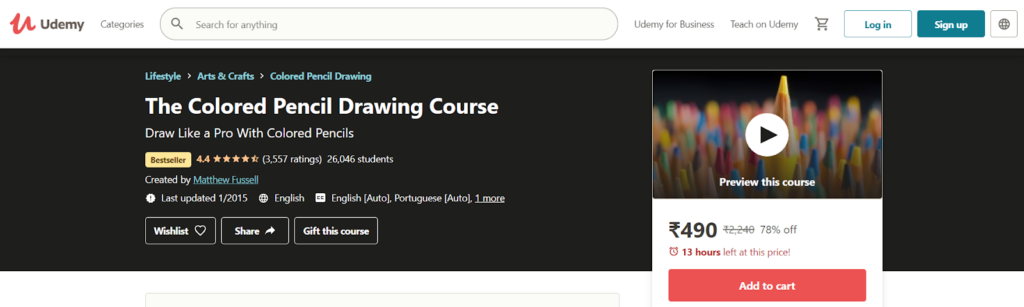 The Colored Pencil Drawing Course