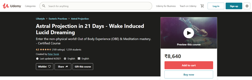 Astral Projection in 21 Days- Wake Induced Lucid Dreaming Course