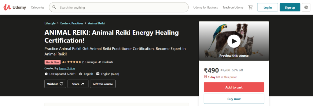 Animal Reiki: Animal Reiki Energy Healing Certification Course