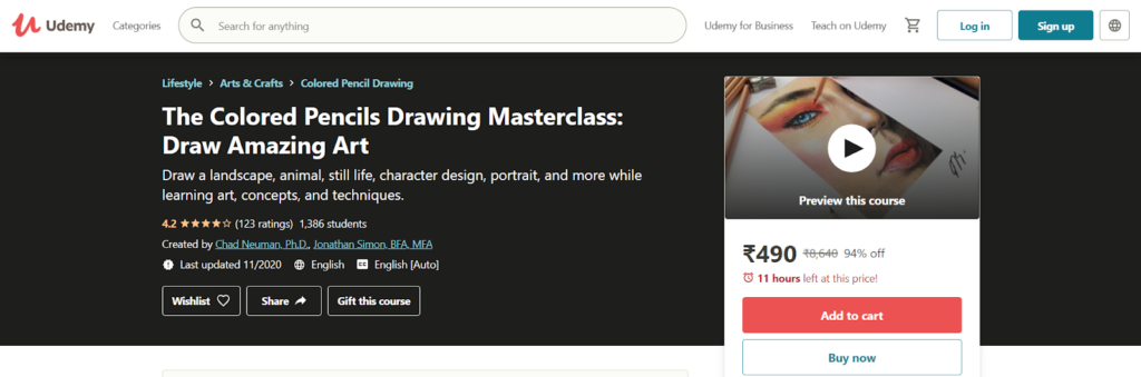 The Colored Pencils Drawing Masterclass: Draw Amazing Art Course