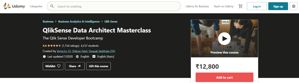 QlikSense Data Architect Masterclass Course