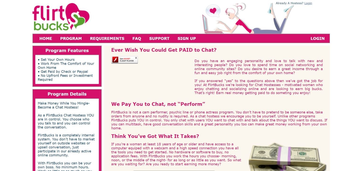 FlirtBucks Reviews, Pros, Cons, Requirements, How to Make Money