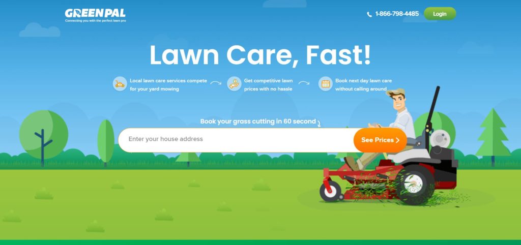 GreenPal Homepage