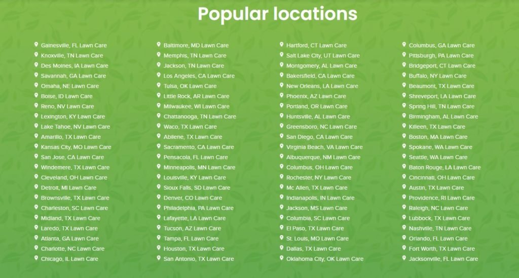 GreenPal locations