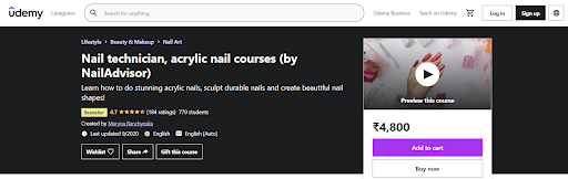 Nail technician, acrylic nail courses (by NailAdvisor)