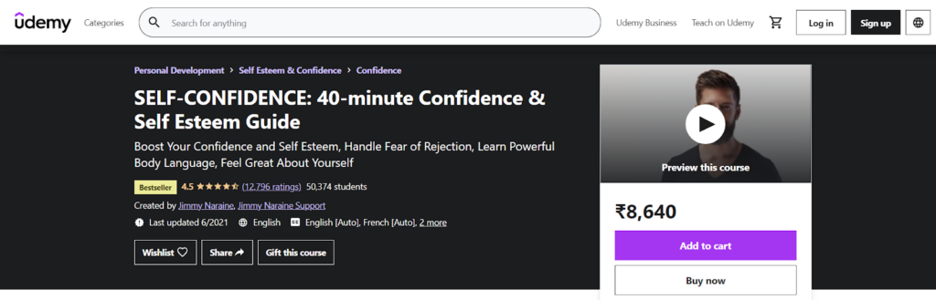 SELF-CONFIDENCE: 40-minute Confidence & Self Esteem Guide Course