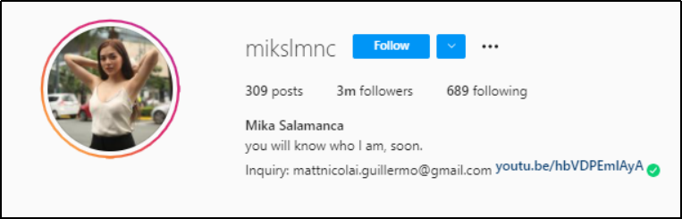 Mika Salamanca Instagram