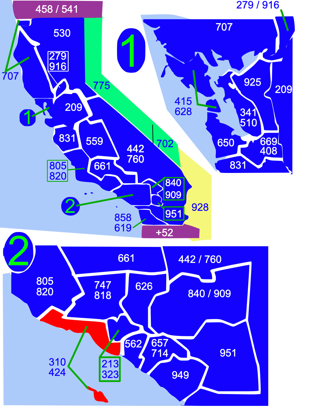 What County Is In 310 Area Code