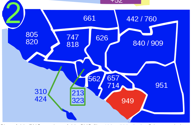 Area code 949 Map