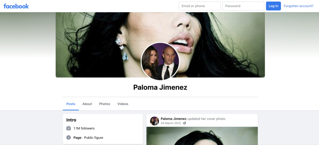Paloma Jiménez Facebook