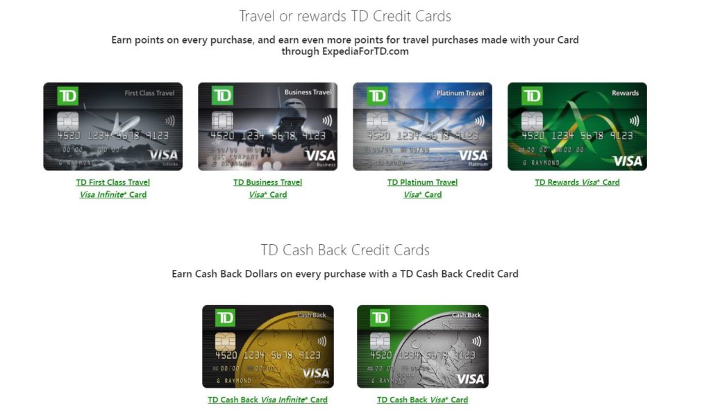 Expedia for TD Cards 