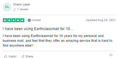 Earth Class Mail Positive Review
