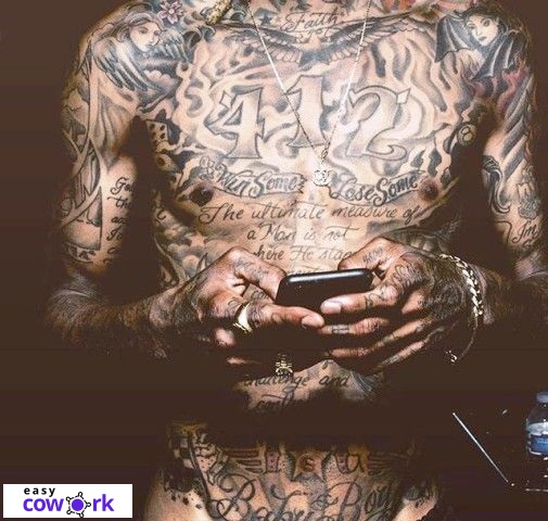 Wiz Khalifa chest tattoo
