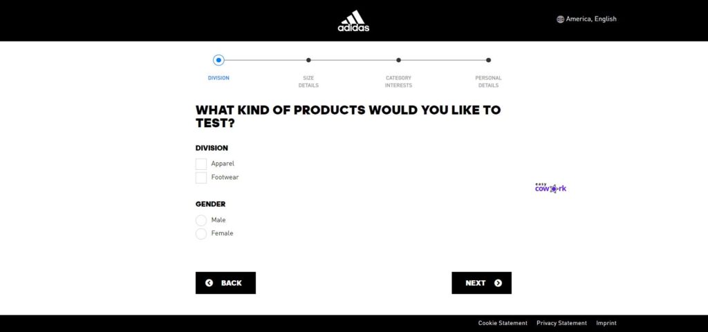 Adidas Product Testing Get Started