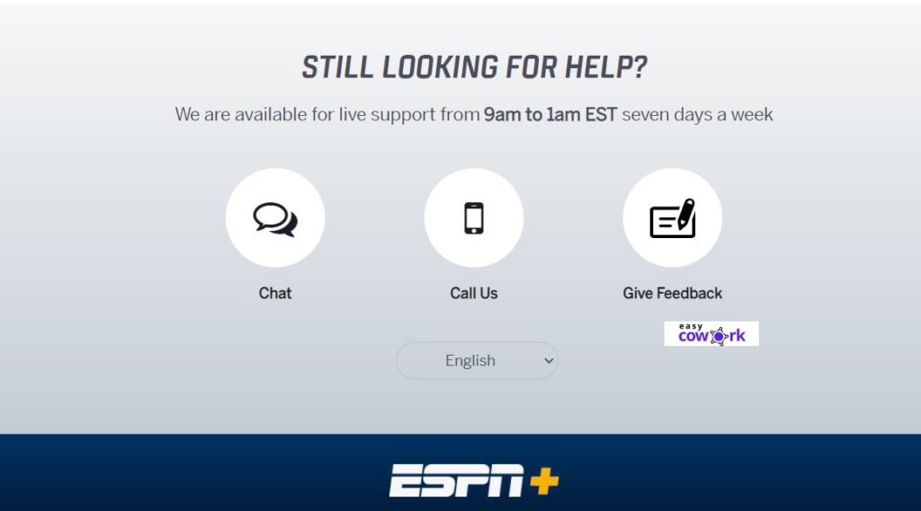 ESPN plus support