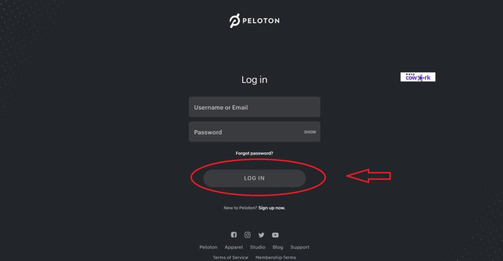 Step 1: Login to Your Peloton Account