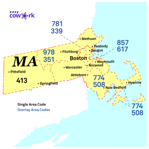 781 area code map