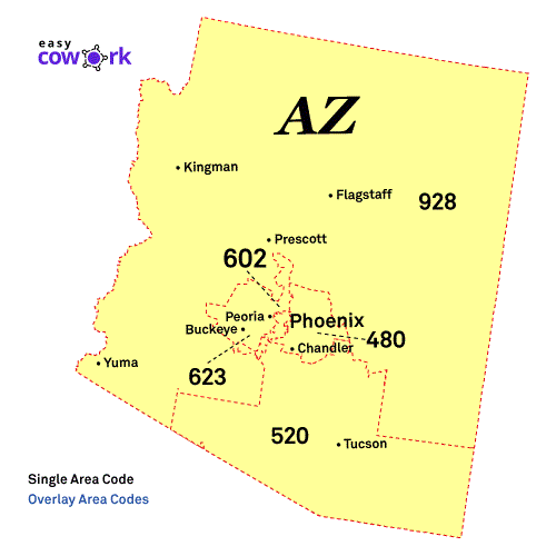 520 area code map